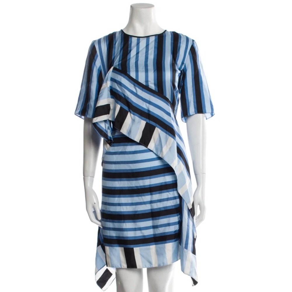 Diane Von Furstenberg silk striped dress size 8